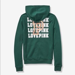 Victoria’s Secret Pink bling full zip hoodie